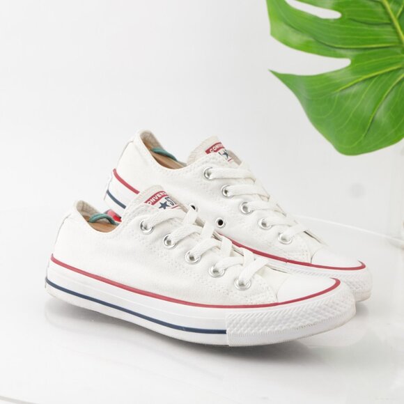 Converse Chuck Taylor Womens Sneakers Size 6 White Canvas Lace Up Shoes Low Top - Picture 12 of 15